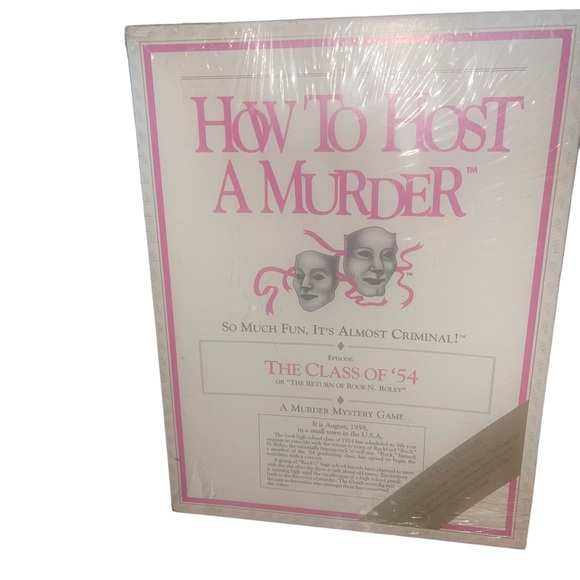 How To Host a Murder ‘The Class of '54’ Vintage Party Fun Game 1987.New Sealed - Picture 2 of 4